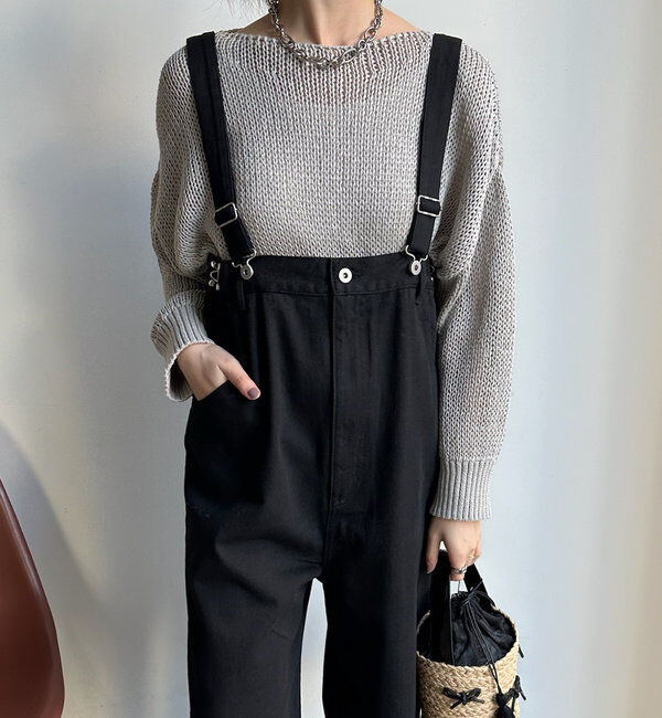  「【2サイズ展開！】ツイルサロペット」|デニム|