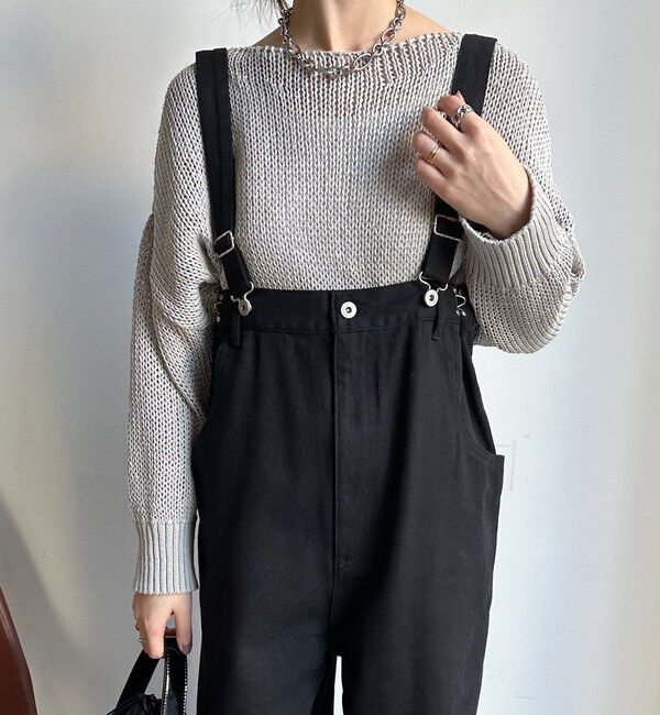  「【2サイズ展開！】ツイルサロペット」|デニム|