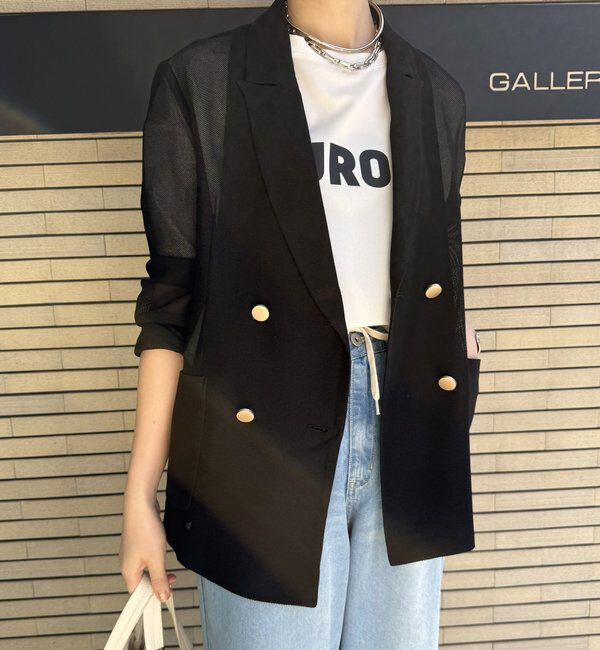  「メッシュダブルジャケット」|テーラードジャケット|