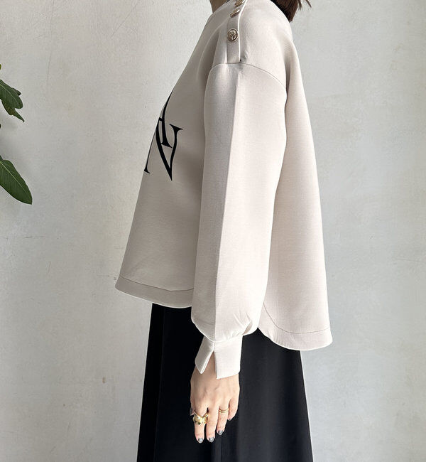  「【WEB限定】ゴールドボタンロゴトップス」|Tシャツ・カットソー|