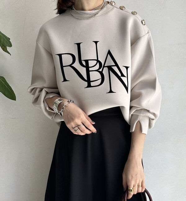  「【WEB限定】ゴールドボタンロゴトップス」|Tシャツ・カットソー|