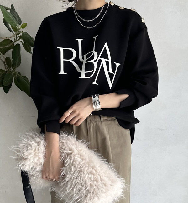  「【WEB限定】ゴールドボタンロゴトップス」|Tシャツ・カットソー|