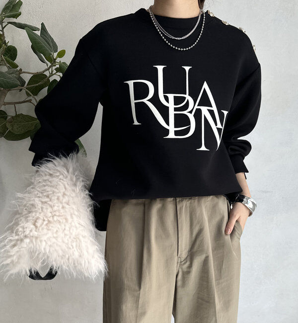  「【WEB限定】ゴールドボタンロゴトップス」|Tシャツ・カットソー|