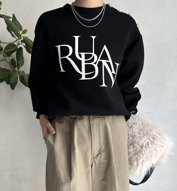  「【WEB限定】ゴールドボタンロゴトップス」|Tシャツ・カットソー|