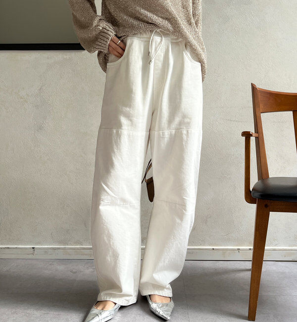  「ガーメントダイ切替パンツ」|チノ|