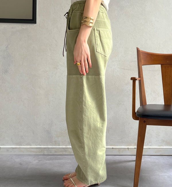  「ガーメントダイ切替パンツ」|チノ|