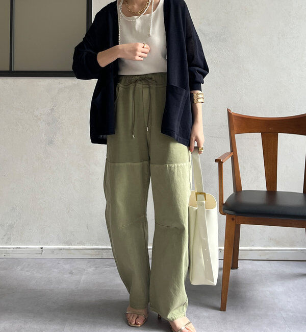  「ガーメントダイ切替パンツ」|チノ|
