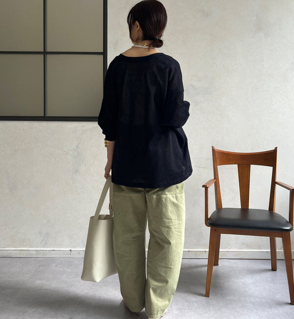  「ガーメントダイ切替パンツ」|チノ|