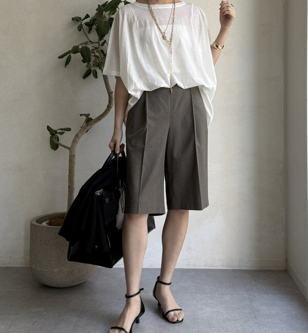  「【WEB限定】ボートネック切替プルオーバー」|Tシャツ・カットソー|