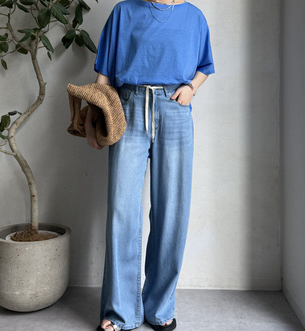  「【WEB限定】ボートネック切替プルオーバー」|Tシャツ・カットソー|