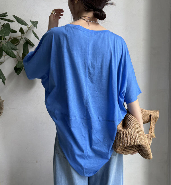  「【WEB限定】ボートネック切替プルオーバー」|Tシャツ・カットソー|