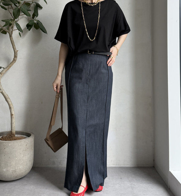  「【WEB限定】ボートネック切替プルオーバー」|Tシャツ・カットソー|