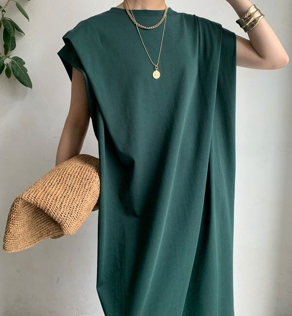  「【WEB限定】ショルダーデザインワンピース」|ワンピース|