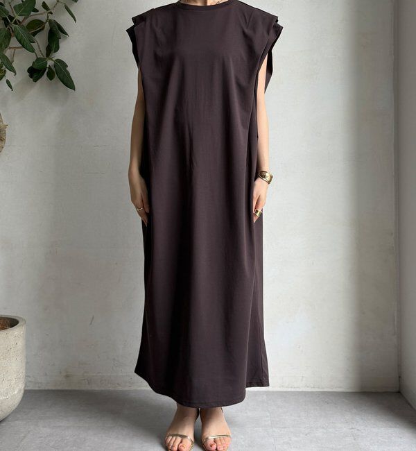  「【WEB限定】ショルダーデザインワンピース」|ワンピース|