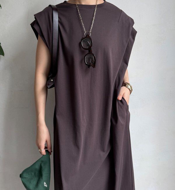  「【WEB限定】ショルダーデザインワンピース」|ワンピース|