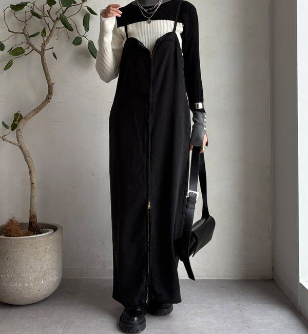  「【WEB限定】バイカラーリブニット」|ニット・セーター|