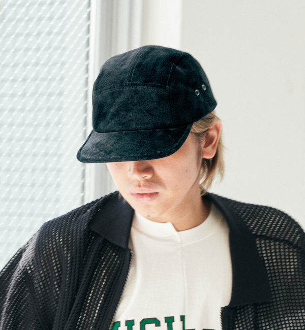  「【WHIMSIC】スウェードレザージェットキャップ」|ハット|