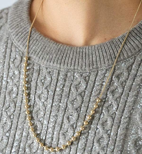  「トップボールスライドネックレス」|ブローチ・コサージュ|