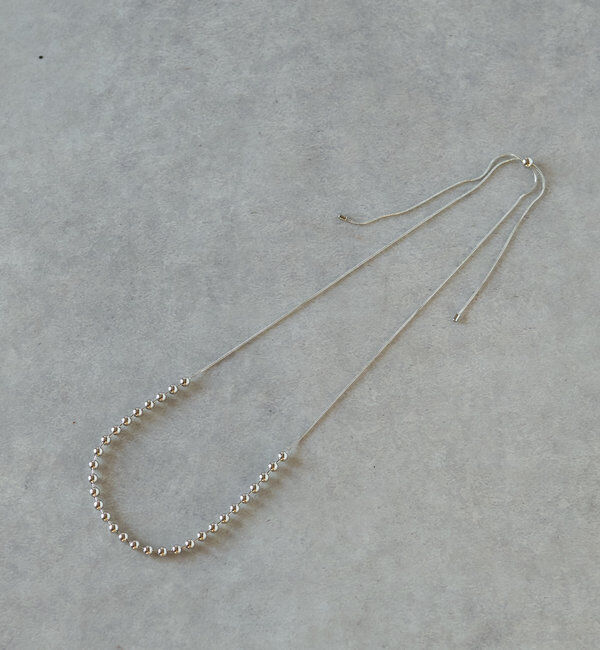  「トップボールスライドネックレス」|ブローチ・コサージュ|