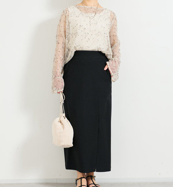  「メッシュニットプルオーバー」|ニット・セーター|