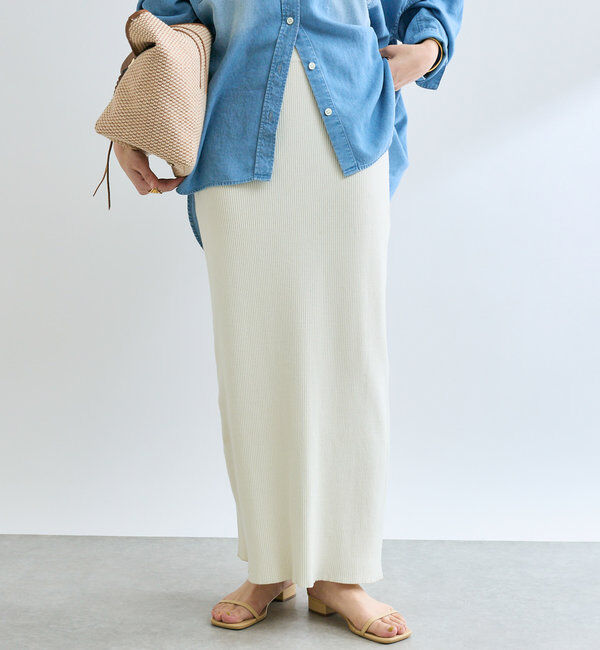  「予約【新色追加/マイナス3kg/レビュー高評価☆】リブタイトスカート」|スカート|