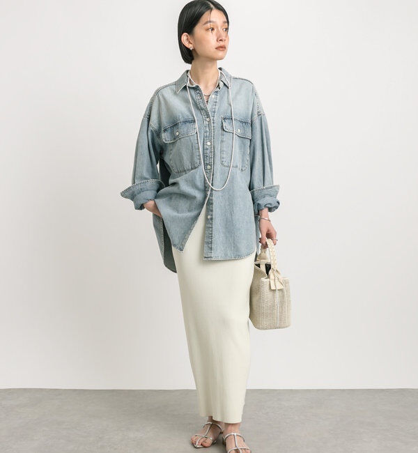  「予約【新色追加/マイナス3kg/レビュー高評価☆】リブタイトスカート」|スカート|