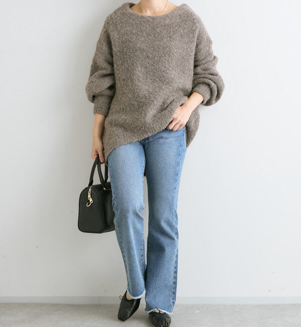  「【MONN.:. (モン)】フレアデニム」|デニム|