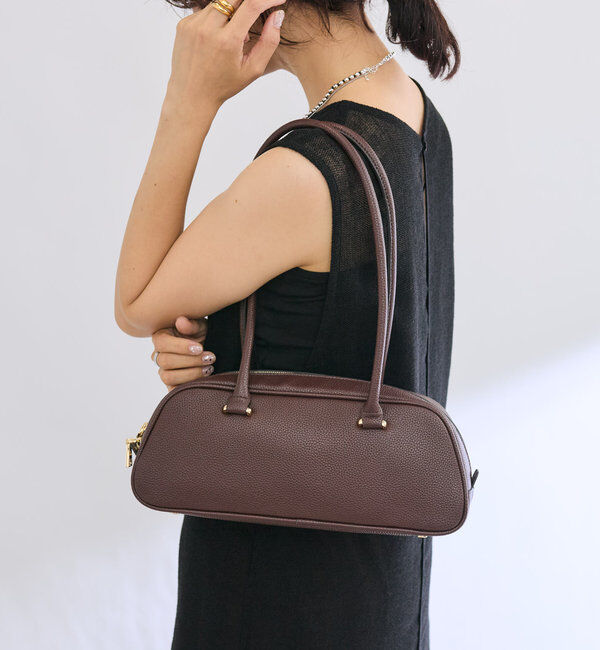  「【キレイめにもカジュアルにも】テリーヌショルダーバッグ」|ショルダー・メッセンジャー|ダークブラウン