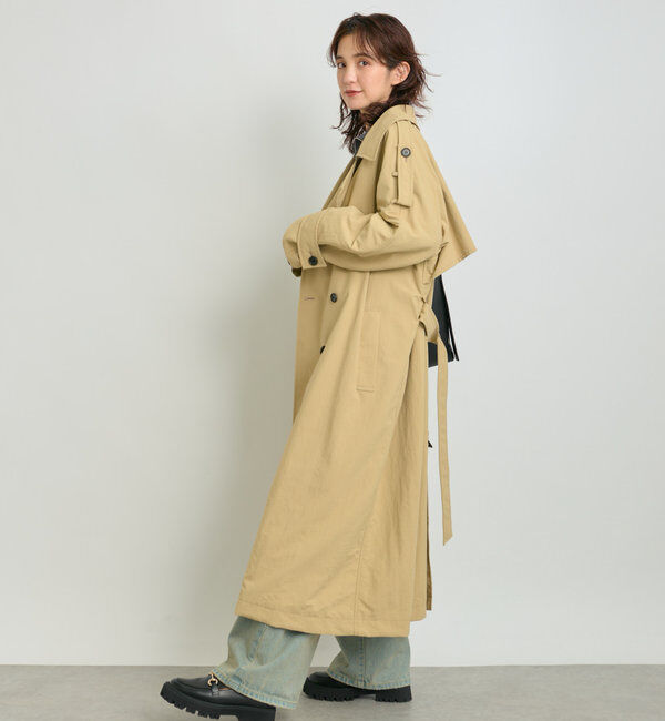  「【高機能素材】オーバートレンチコート」|トレンチコート|