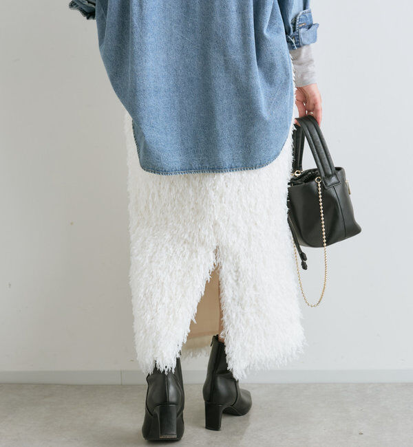  「【着映え◎】フェザータイトスカート」|スカート|