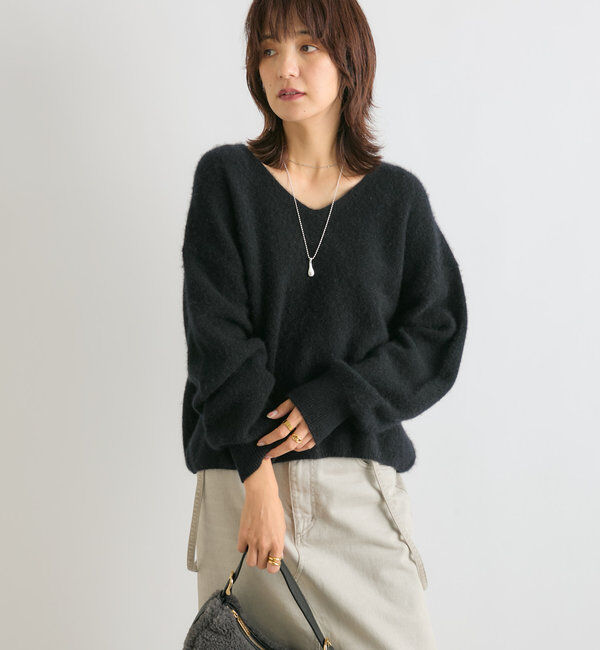  「【着心地◎】YAK100ショートニット」|ニット・セーター|