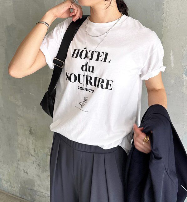  「【遊び心◎】SOURIRE Tee」|Tシャツ・カットソー|ホワイト