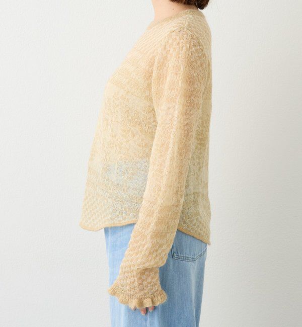  「【a Nice （ア ・ニース）】モヘヤジャカードニット」|ニット・セーター|