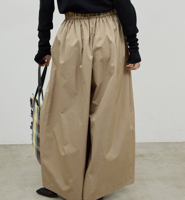  「ギャザーボリュームパンツ」|チノ|