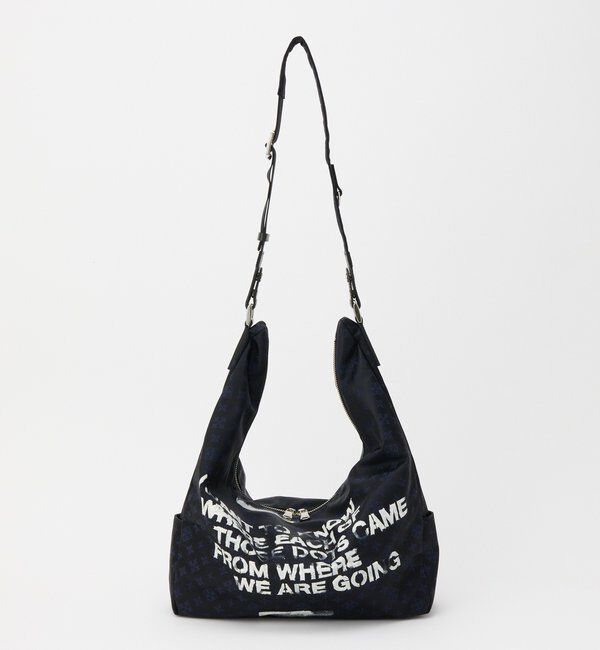  「ステンシル風プリント ナイロン2WAYショルダーバッグ」|ショルダー・メッセンジャー|