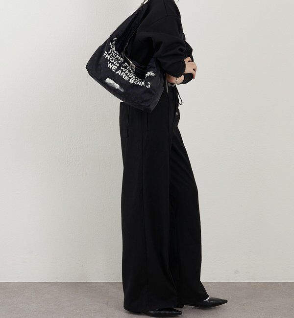  「ステンシル風プリント ナイロン2WAYショルダーバッグ」|ショルダー・メッセンジャー|