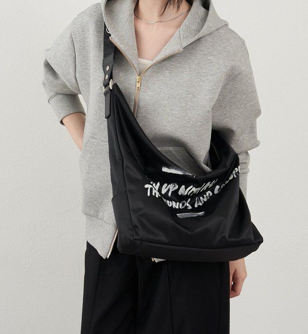  「ステンシル風プリント ナイロン2WAYショルダーバッグ」|ショルダー・メッセンジャー|