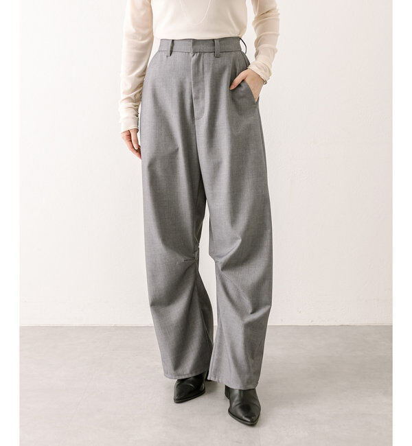  「【３サイズ/6色展開】カーブスラックス」|チノ|