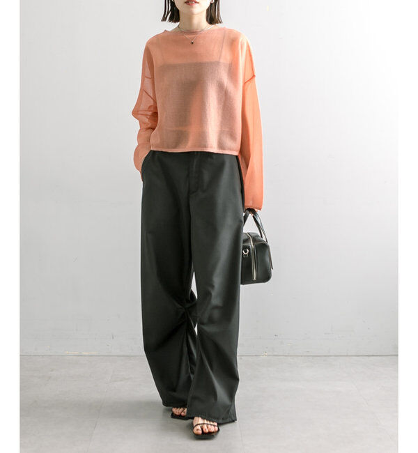  「【３サイズ/6色展開】カーブスラックス」|チノ|