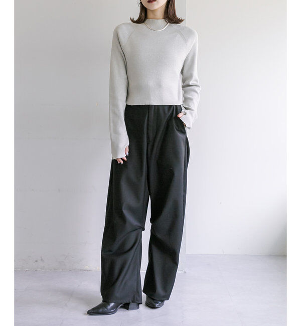  「【３サイズ/6色展開】カーブスラックス」|チノ|