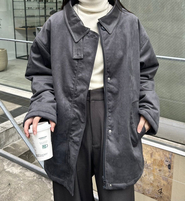  「フェイクスエードミドルコート」|その他|