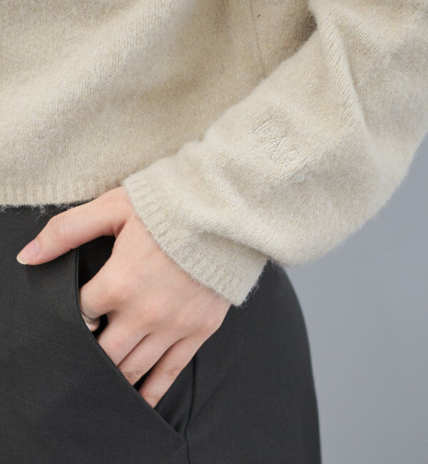  「【レイヤードスタイルも◎】PARIS刺繍カーディガン」|カーディガン|