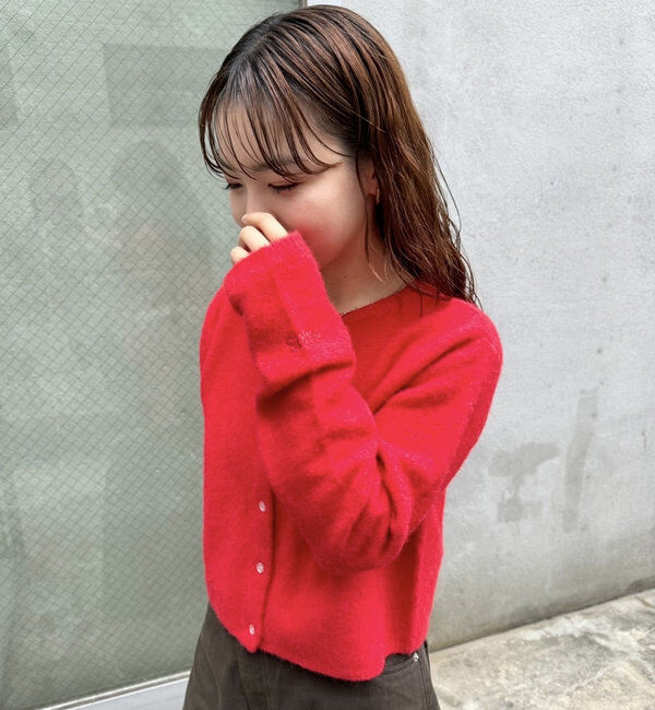  「【レイヤードスタイルも◎】PARIS刺繍カーディガン」|カーディガン|