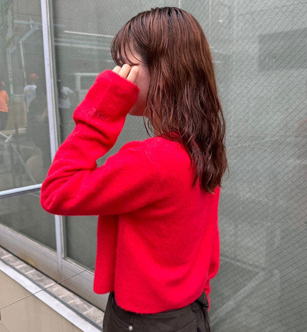  「【レイヤードスタイルも◎】PARIS刺繍カーディガン」|カーディガン|