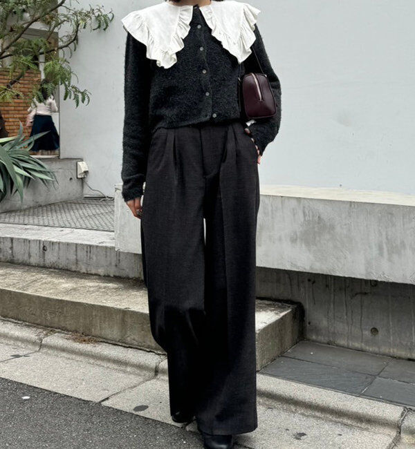  「【レイヤードスタイルも◎】PARIS刺繍カーディガン」|カーディガン|