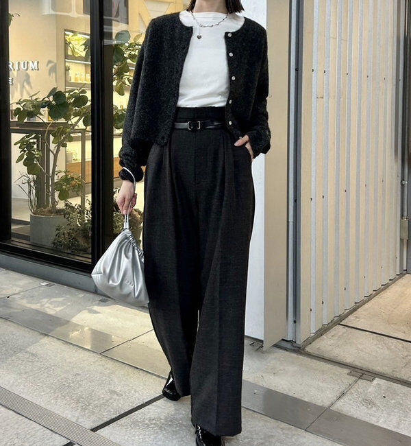  「【レイヤードスタイルも◎】PARIS刺繍カーディガン」|カーディガン|