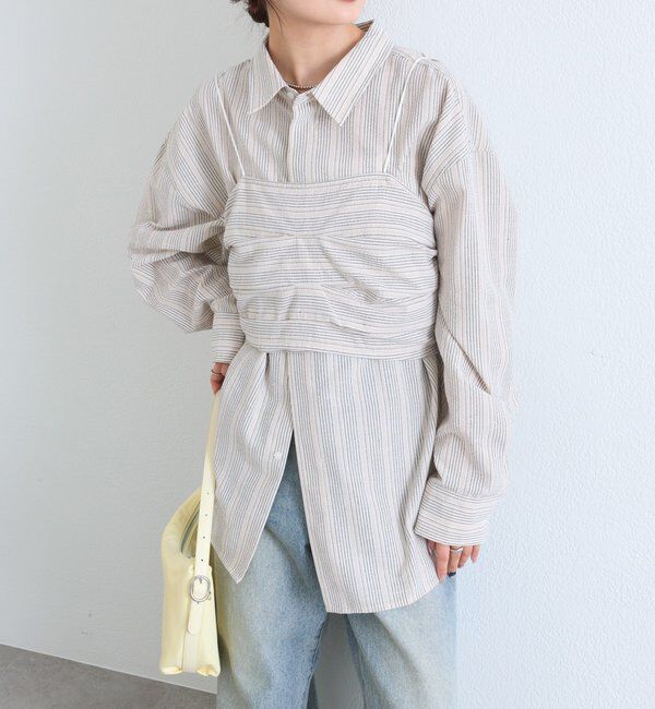  「ビスチェセットBIGシャツ」|シャツ・ブラウス|
