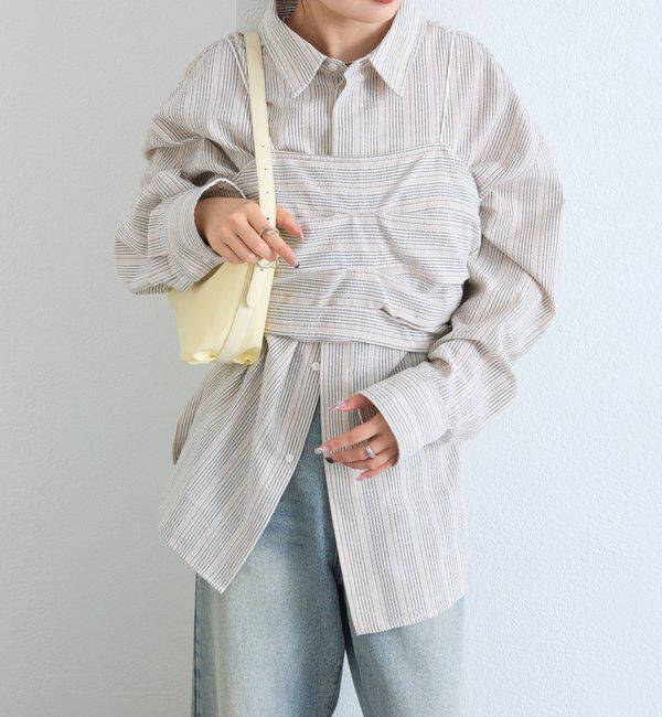  「ビスチェセットBIGシャツ」|シャツ・ブラウス|