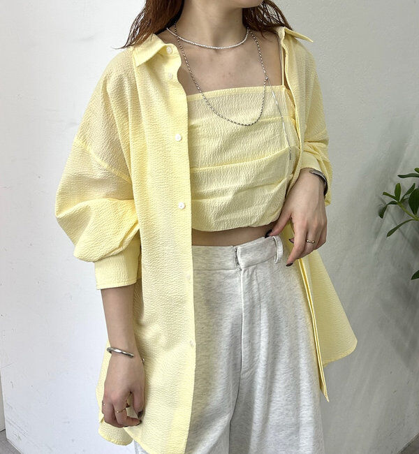  「ビスチェセットBIGシャツ」|シャツ・ブラウス|