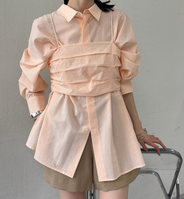  「ビスチェセットBIGシャツ」|シャツ・ブラウス|